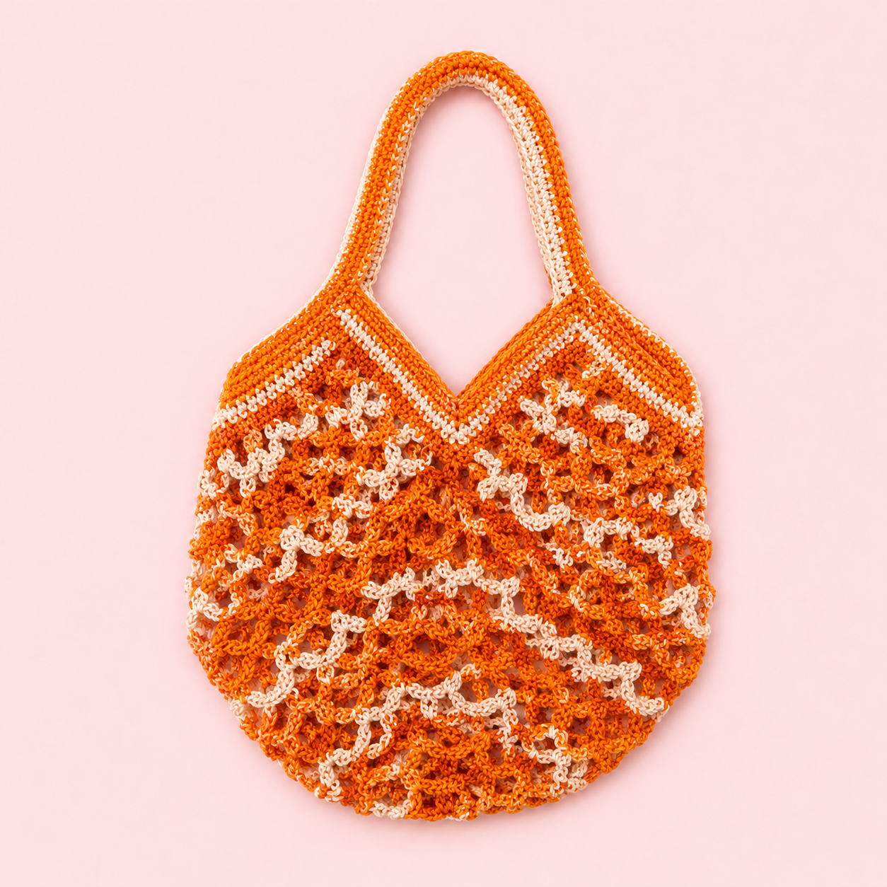 The Citrus Mesh Crochet Tote